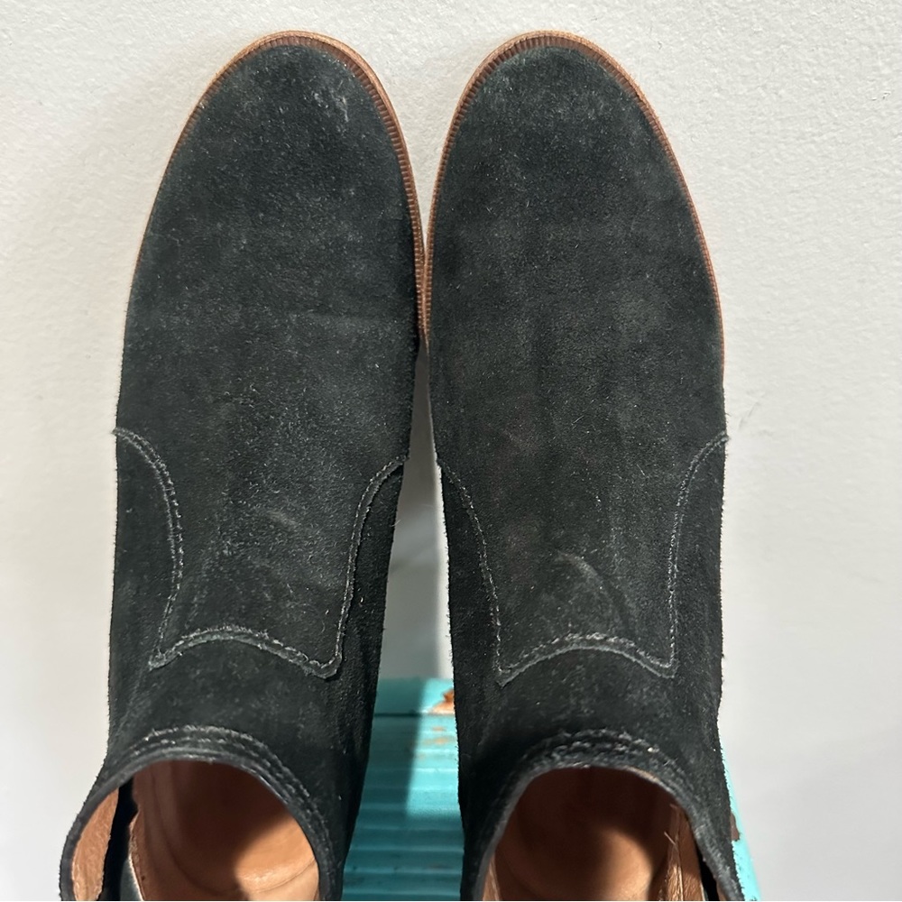 Madewell Janice Black Suede Ankle Boot Size 9 - Picture 6 of 13